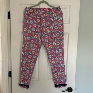 Pink Seashell Print Women’s Simply Southern Pants